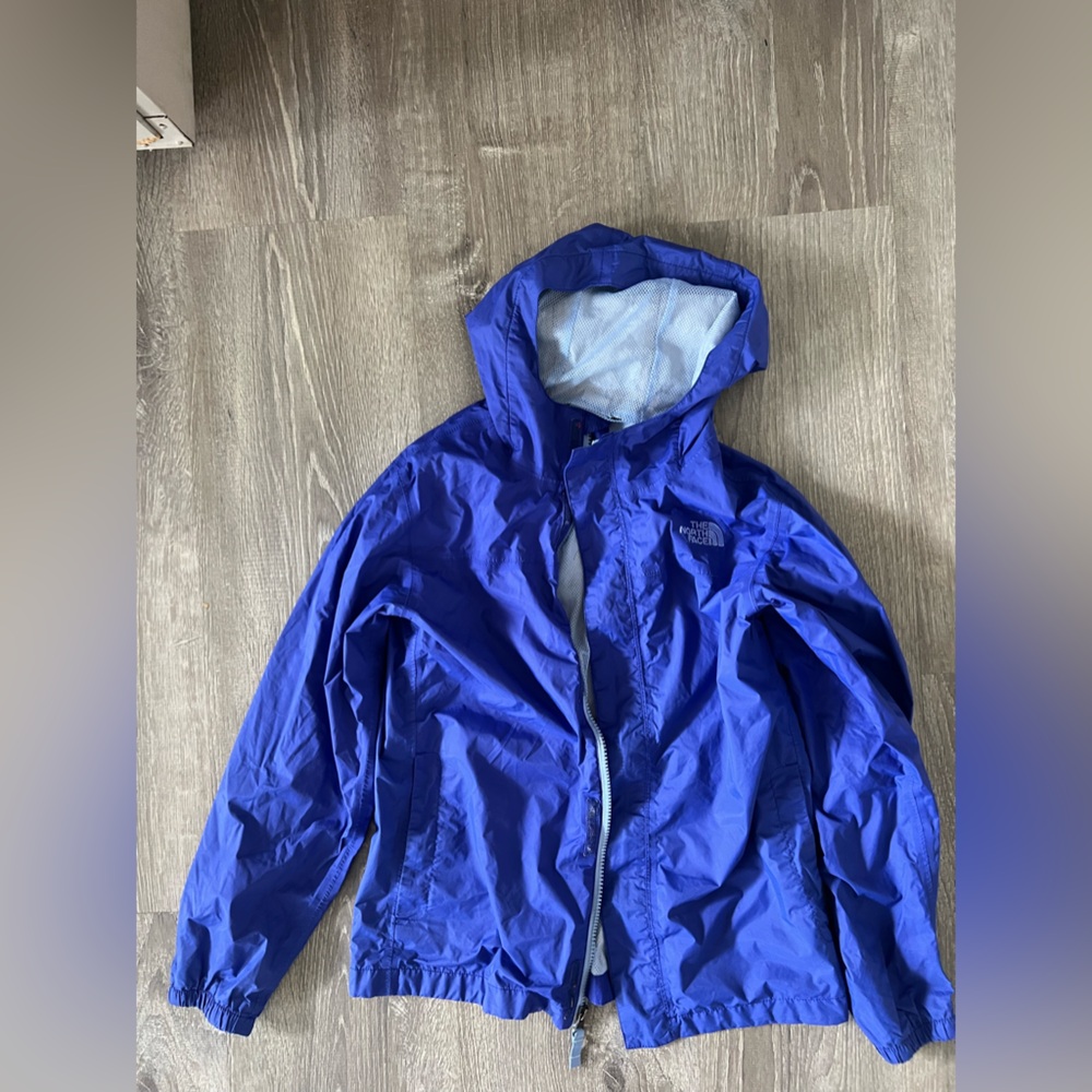 Girls North Face Windbreaker Hoodie Jacket